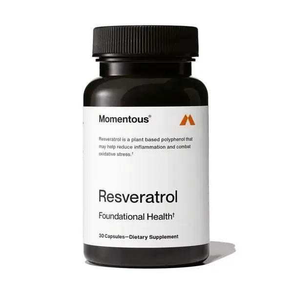 Momentous Trans-Resveratrol bottle